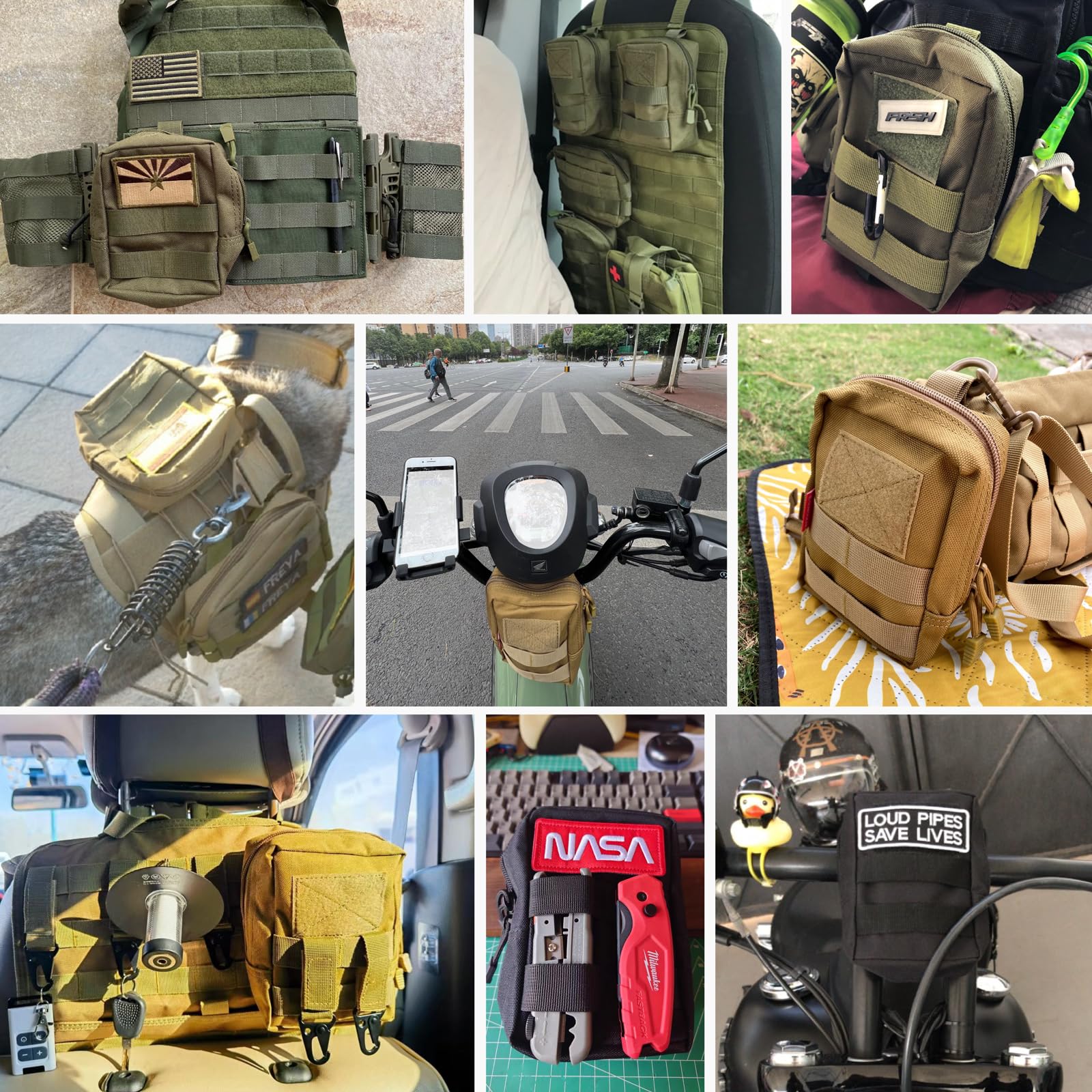 Bolsa 10 x 15cm multiuso modular colete Molle - miniatura 5