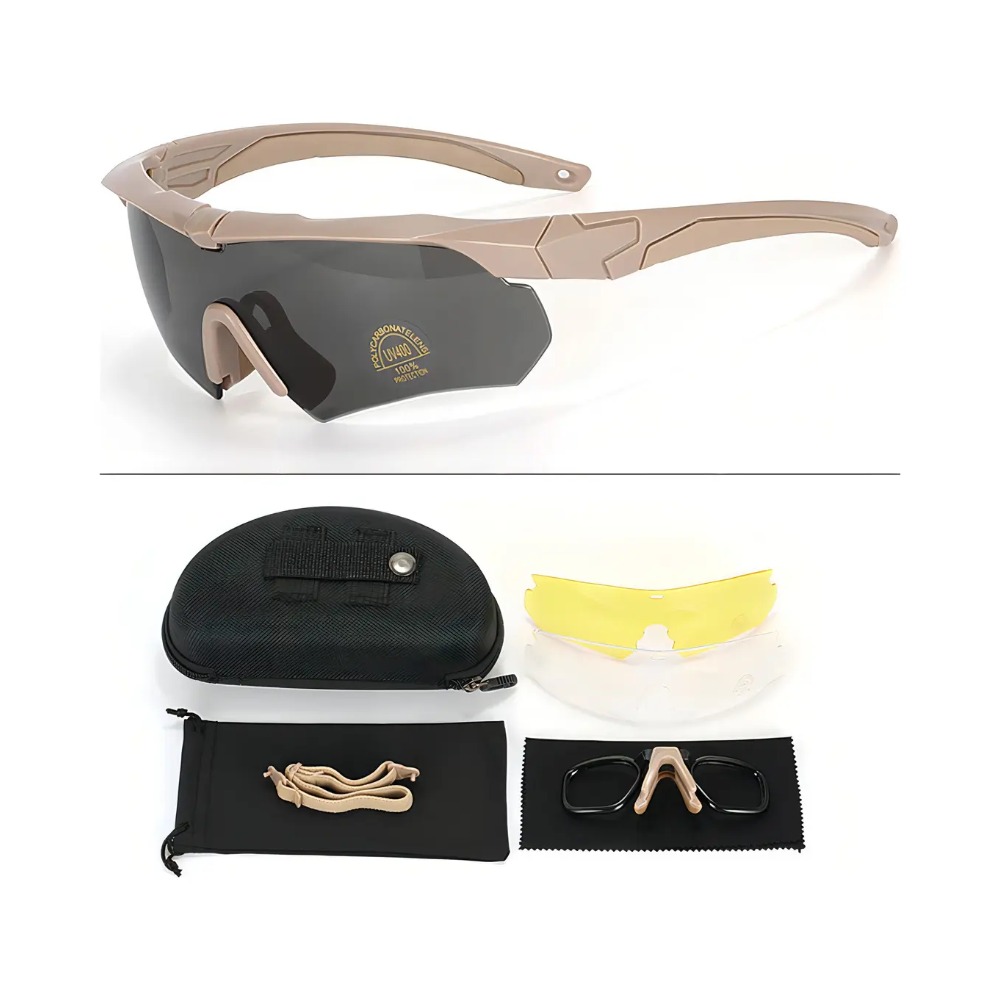Óculos tático militar 3 Lentes