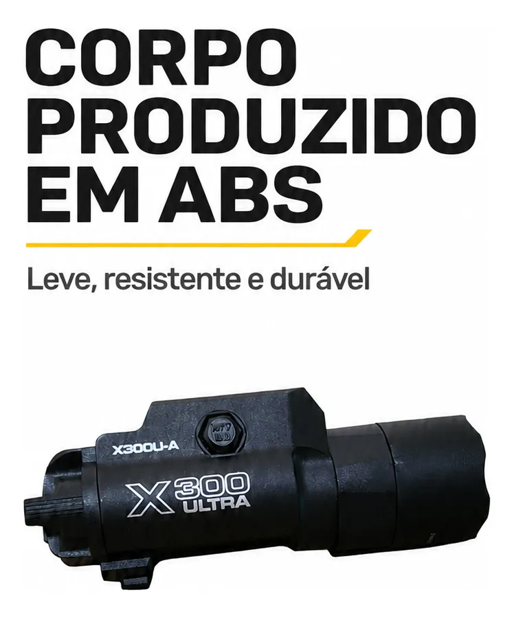 Lanterna Airsoft X300 Polímero - miniatura 7