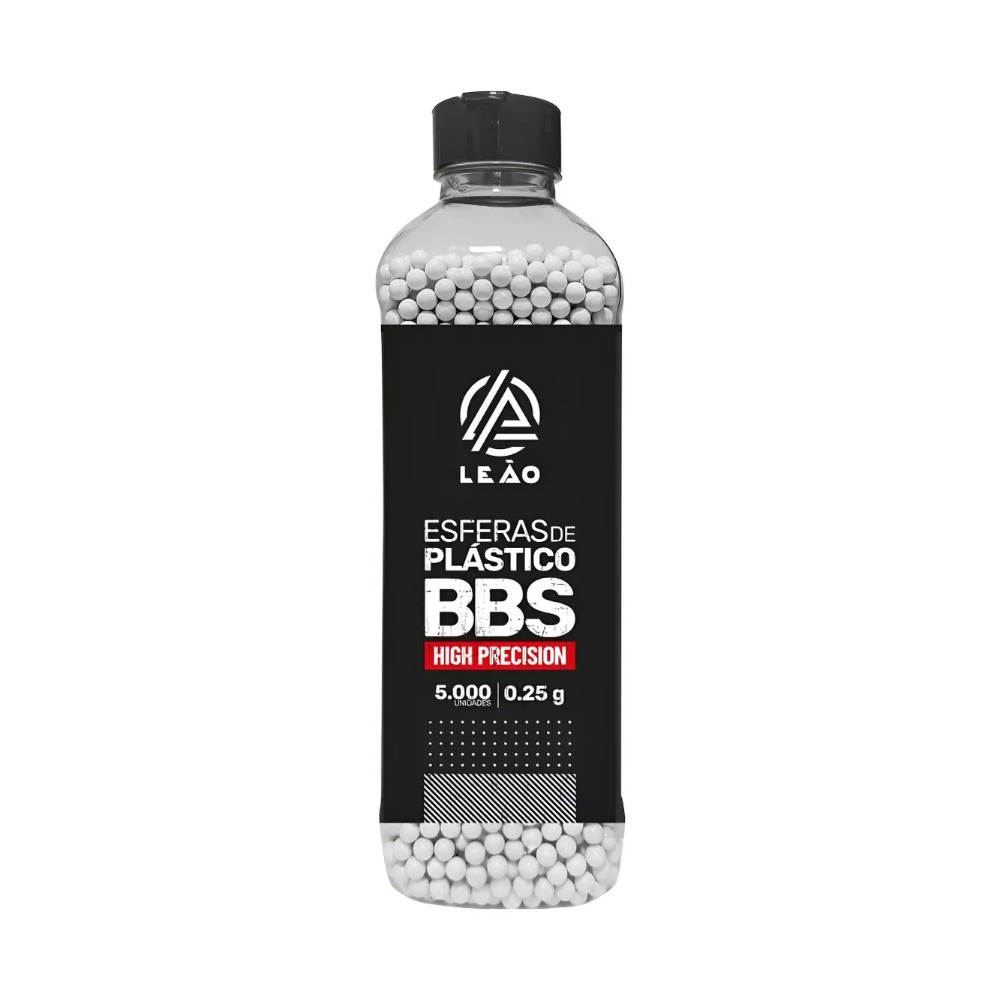 BBs Leão 0.25g 6mm - Pote 5.000 un