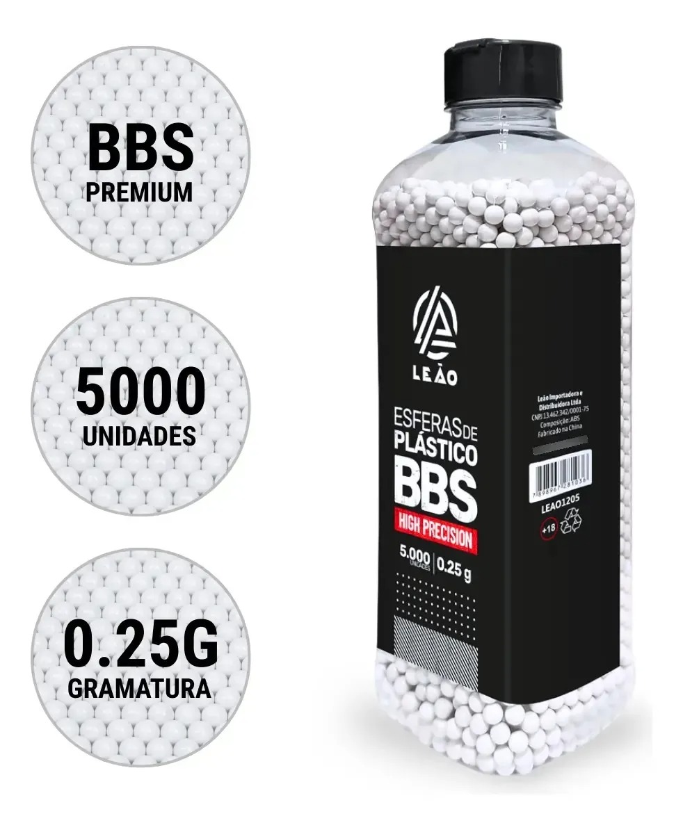 BBs Leão 0.25g 6mm - Pote 5.000 un - miniatura 2