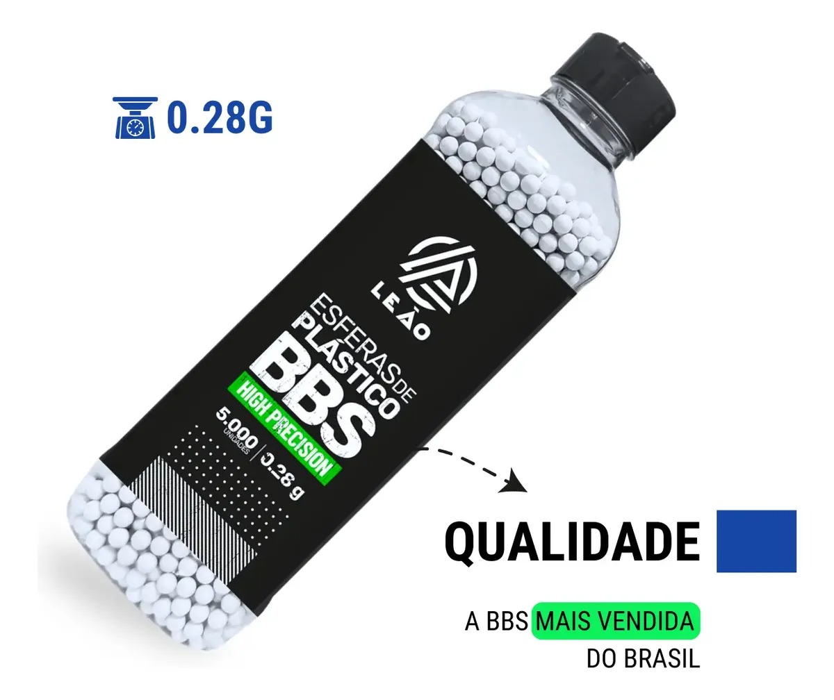 BBs Leão 0.28g 6mm - Pote 5.000 un - miniatura 4
