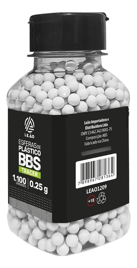 BBs Leão 0.25g Tracer 6mm - Pote 1.100 un - miniatura 3