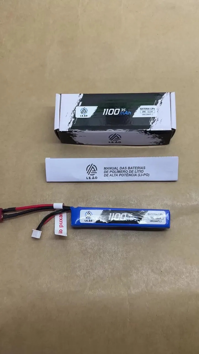 Bateria Airsoft Lipo 3s 11.1v 1100mah 20/40c - 3 Pack - miniatura 3