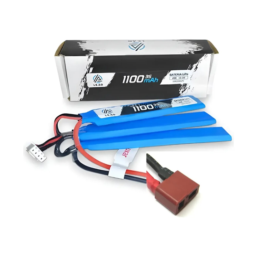 Bateria Airsoft Lipo 3s 11.1v 1100mah 20/40c - 3 Pack