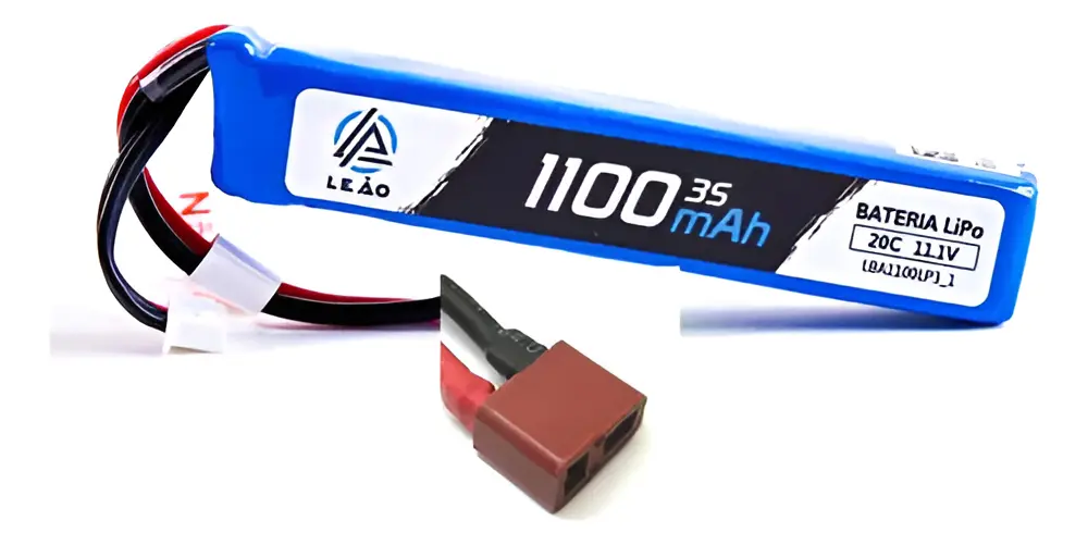 Bateria Airsoft Lipo 3s 11.1v 1100mah 20/40c - 1Pack - miniatura 2