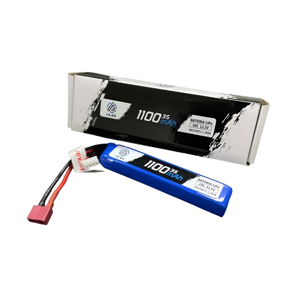 Bateria Airsoft Lipo 3s 11.1v 1100mah 20/40c - 1Pack