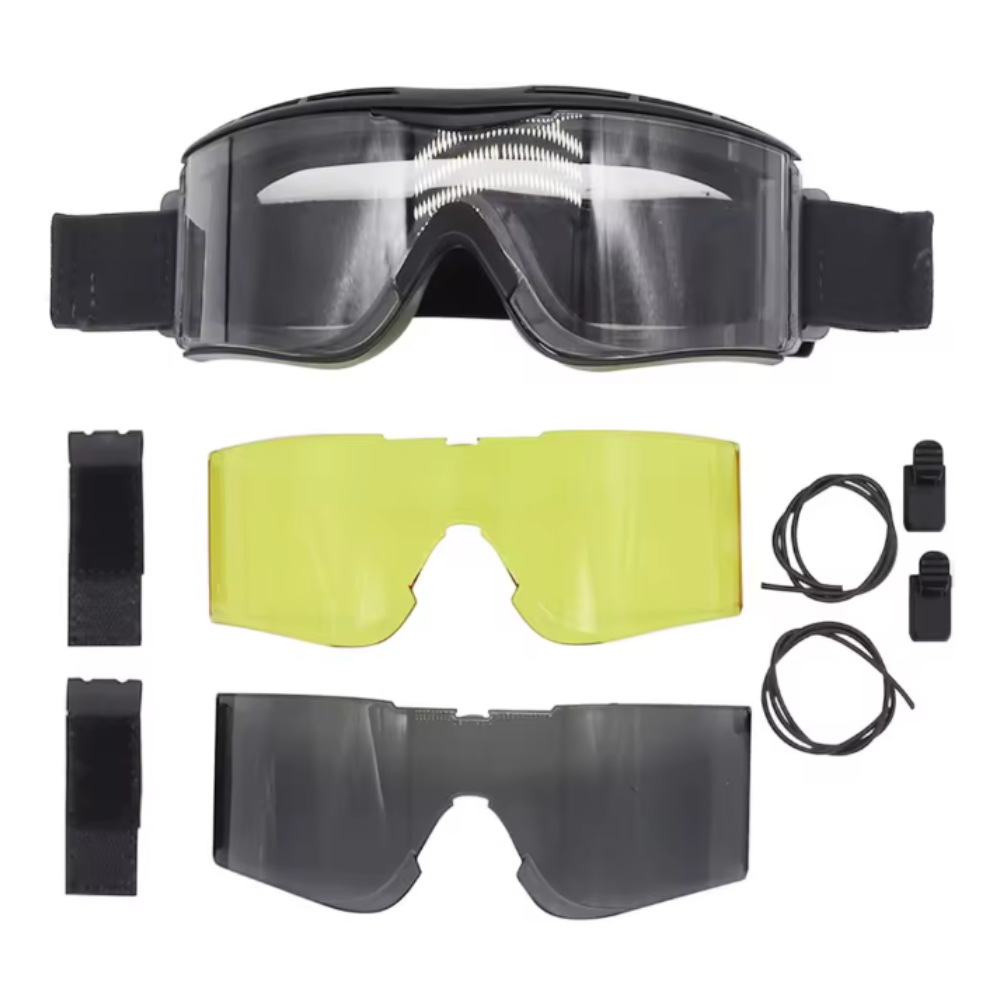 Óculos tático W810 3 Lentes Suporte Capacete - miniatura 2