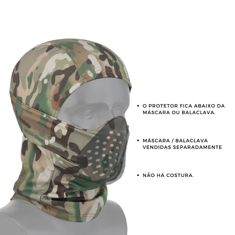 Máscara emborrachada silicone de proteção bocal - miniatura 3
