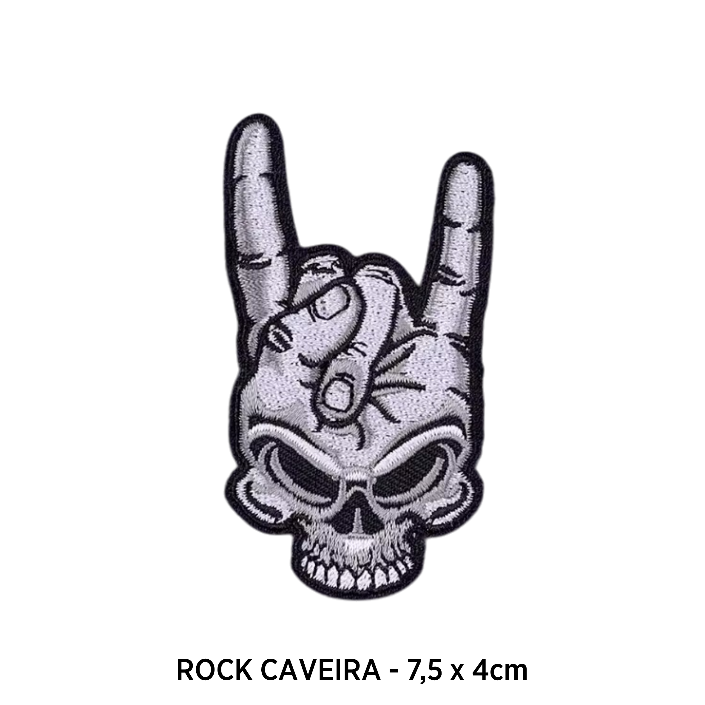 Patch bordado com velcro